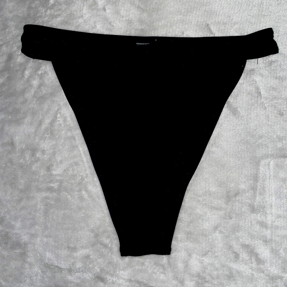 SHEIN Black High Waisted Bathing Suit Bottom